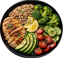 Fresh healthy meal